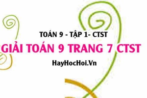 Giải Toán 9 trang 7 tập 1 Chân trời sáng tạo SGK